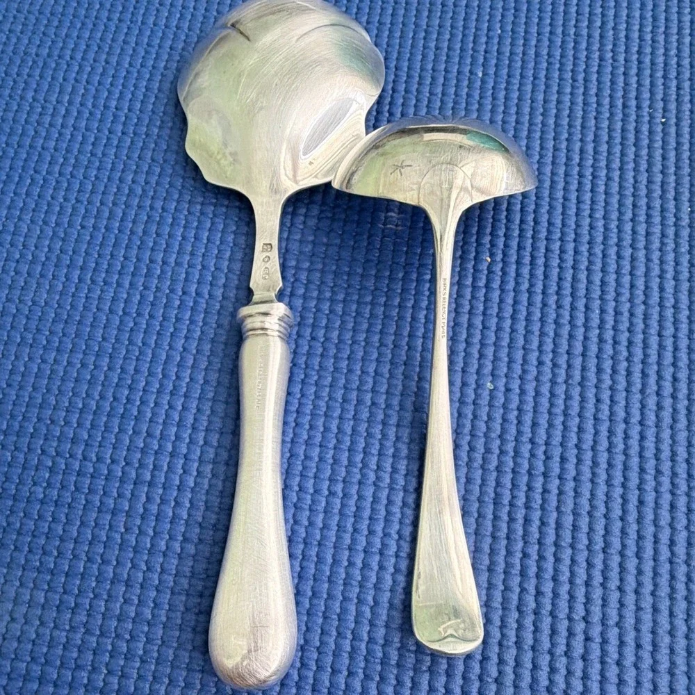 Vintage Birks Regency Plate Queen Mary - silverplate, Barry SPOON &GRAVITY LADLE